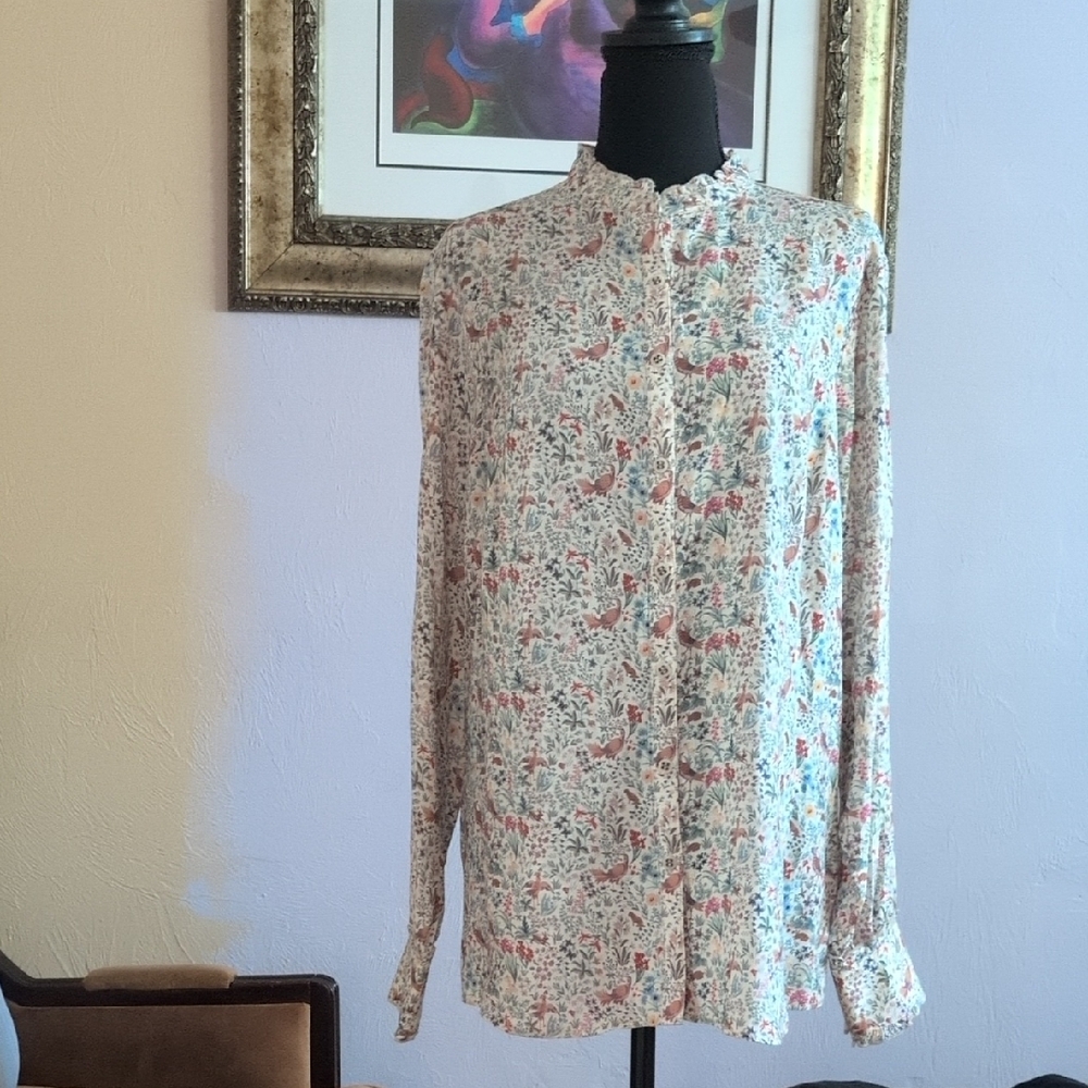 NWT Floral Print Women's  Shirt